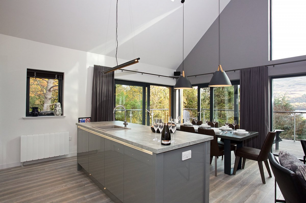 Eco-conscious luxury in the Scottish Highlands: The Mill House and its wood flooring in Loch Tay Highland Lodges
